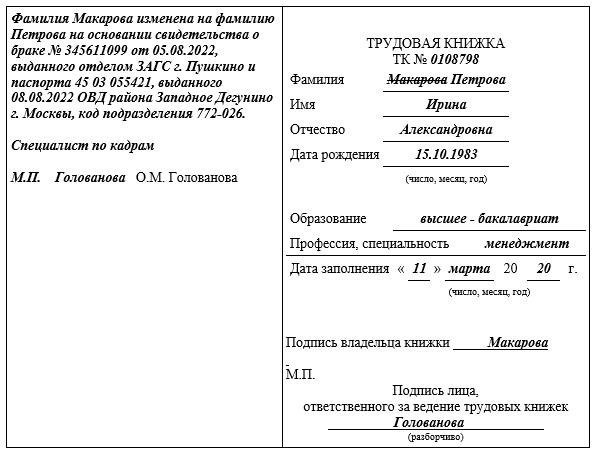 Необходимые шаги для смены фамилии
