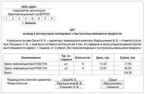В каких случаях составляется акт утилизации?