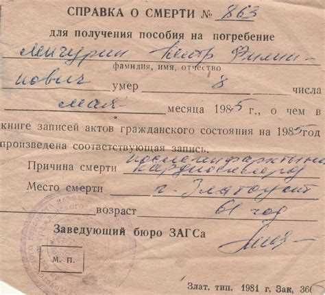Вещи, необходимые для одевания умершего