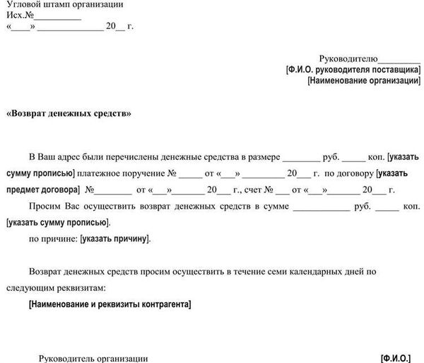 Основания для иска