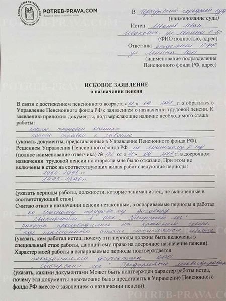 Сроки рассмотрения жалобы на пенсионный фонд и возможные результаты