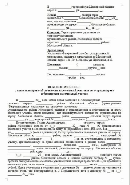 Подготовка искового заявления