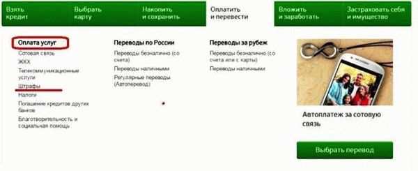 Оплата госуслуг и платежи