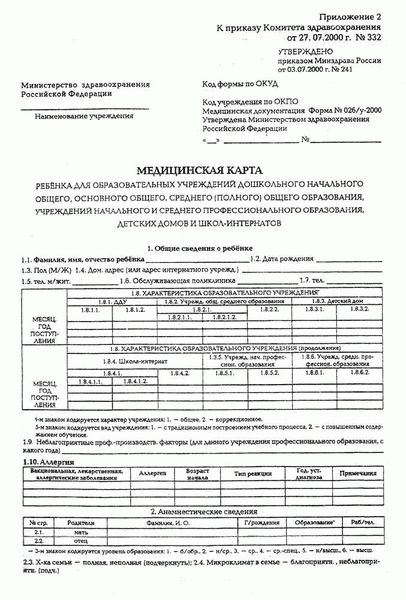 3. Медицинский осмотр
