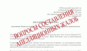 Каковы сроки для подачи апелляционной жалобы?