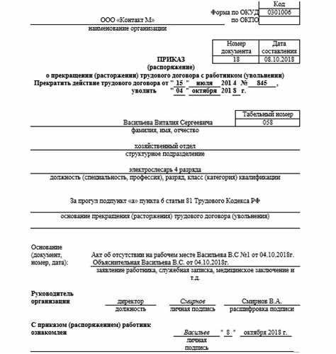 Необходимость документального оформления