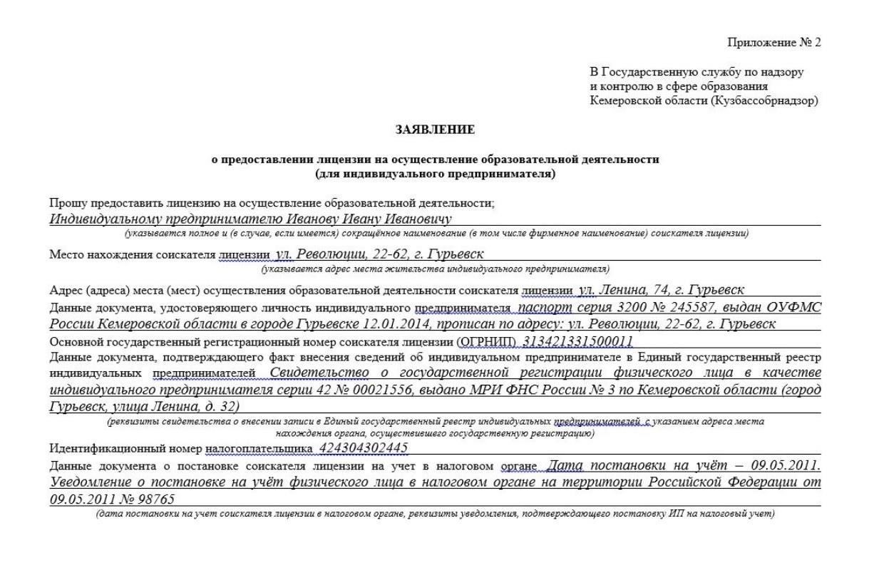 Необходимые документы для подачи заявления на получение лицензии