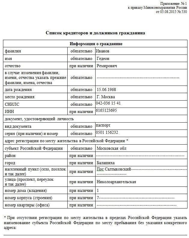 Необходимые документы для процедуры списания задолженности