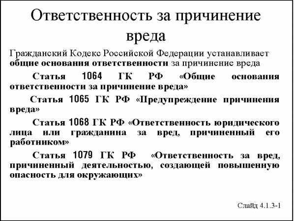 Ответственность и нарушение договорных обязательств