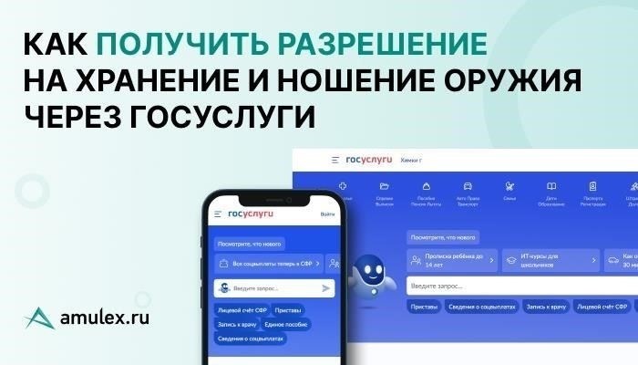 Пошаговое руководство по регистрации оружия на портале Gosuslugi