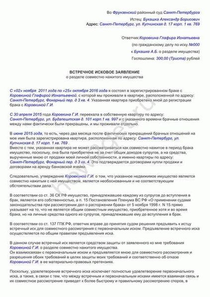Пояснения по иску
