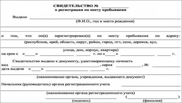 Порядок выдачи и срок действия справки о фактическом проживании без прописки