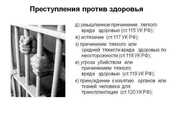 ОТВЕТСТВЕННОСТЬ ПО СТАТЬЕ УК РФ: