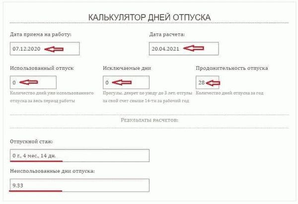 Важные факторы для определения стажа