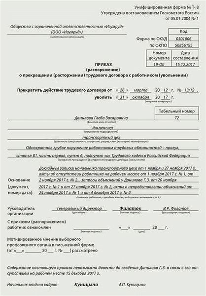 Могут ли расторгнуть трудовой договор с опаздывающим сотрудником?
