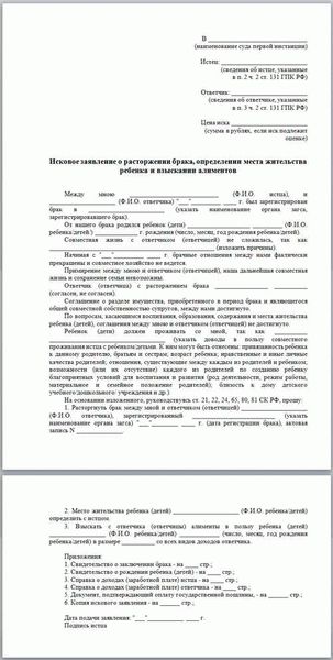 Цель искового заявления